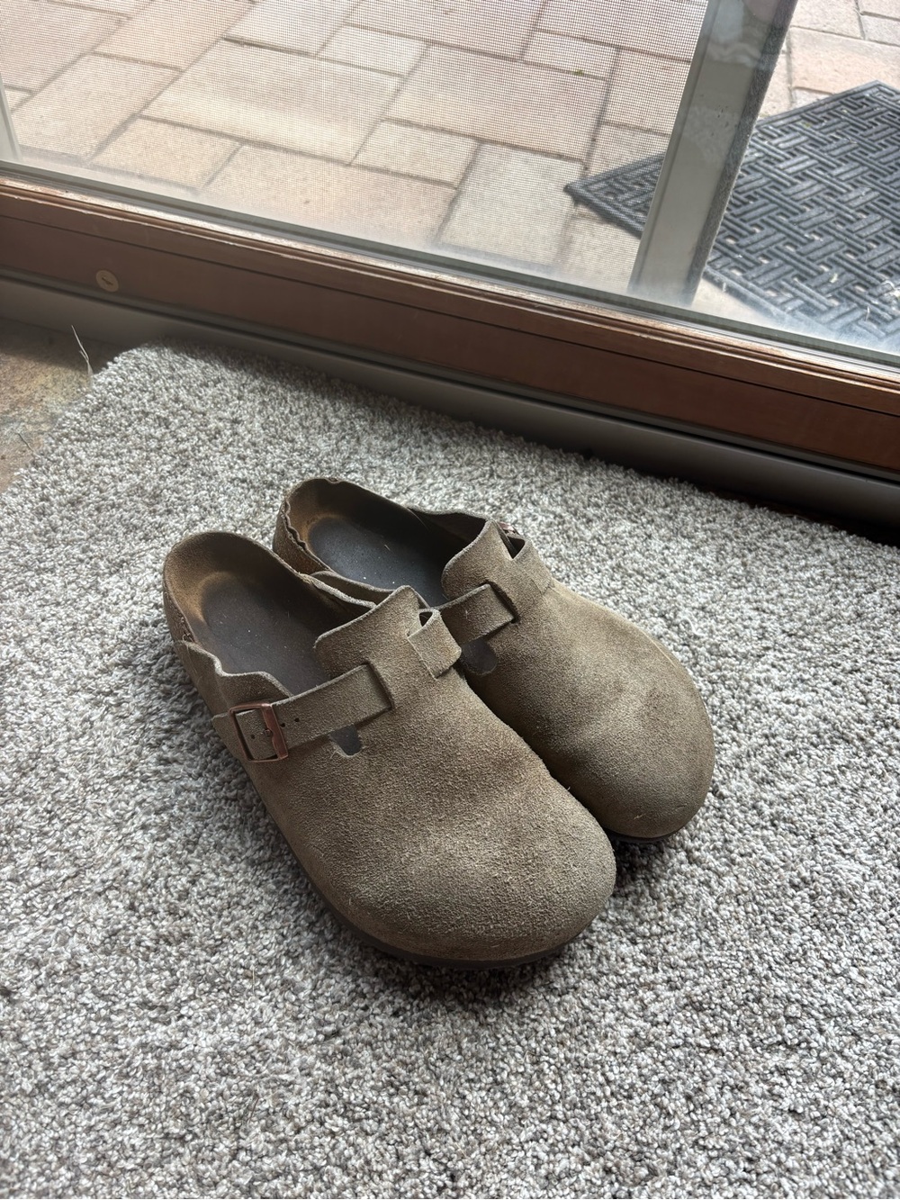 Birkenstock Boston Suede Leather Clog Slip-Ons